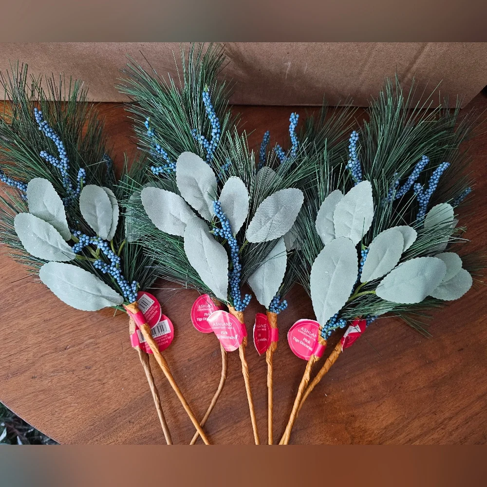 Ashland Set of 7 artificial floral picks greenery